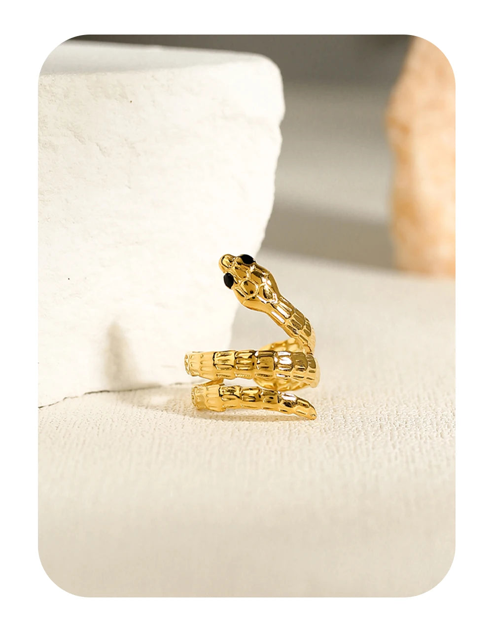 Ziora Serpent Statement Ring