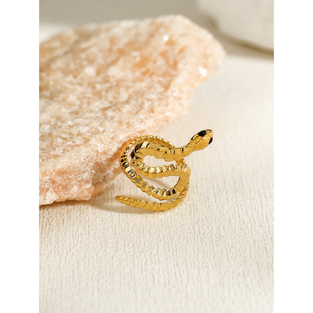 Ziora Serpent Statement Ring
