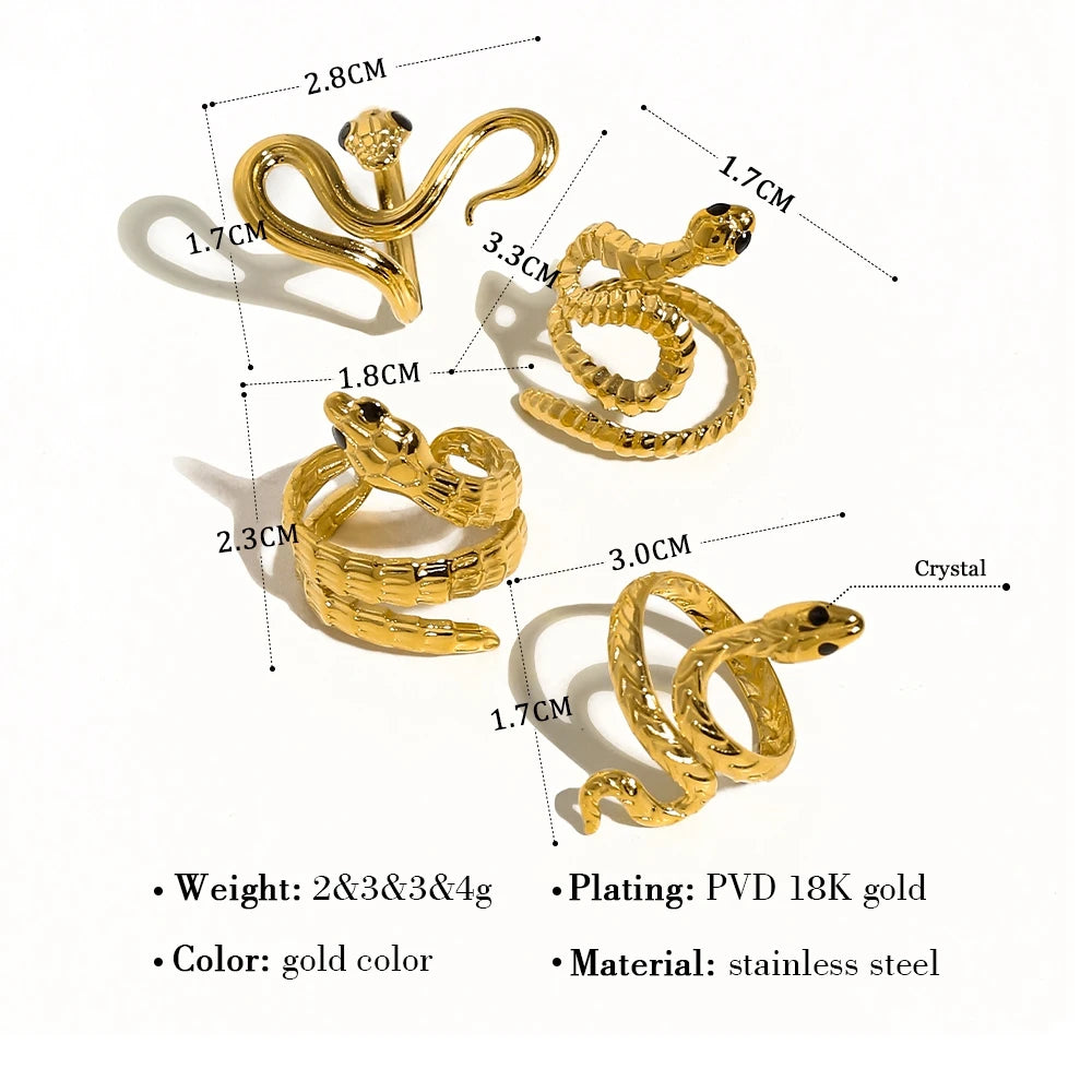 Ziora Serpent Statement Ring