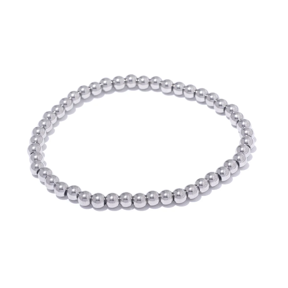 Ziora Stainless Steel Beaded Bracelet