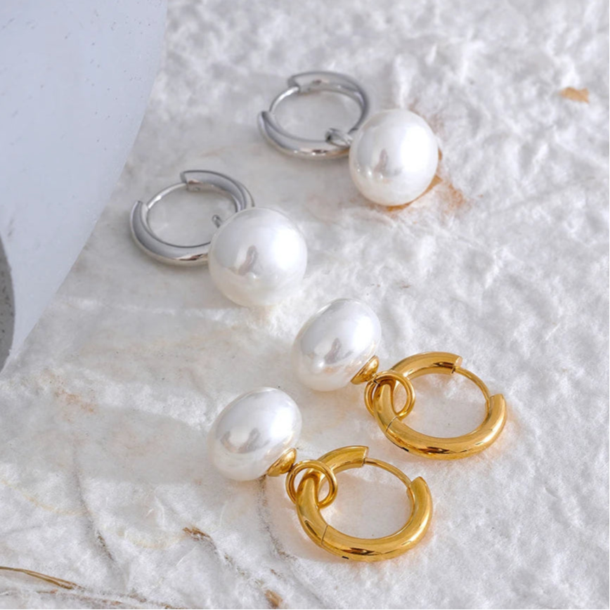 Ziora Pearl Drop Earrings