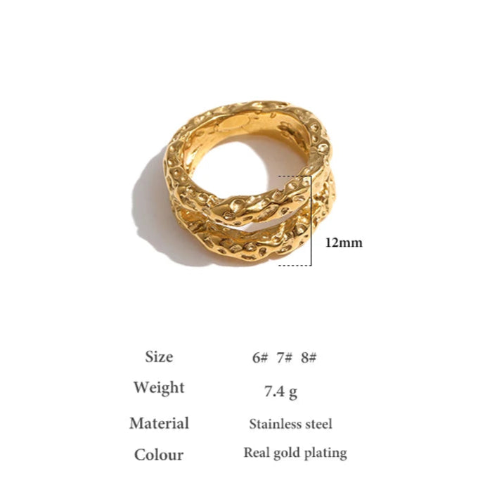 Ziora Mahina Double Ring