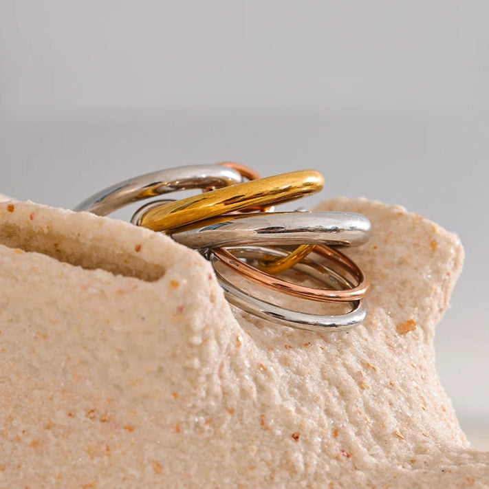 Ziora Five Links Stacked Ring