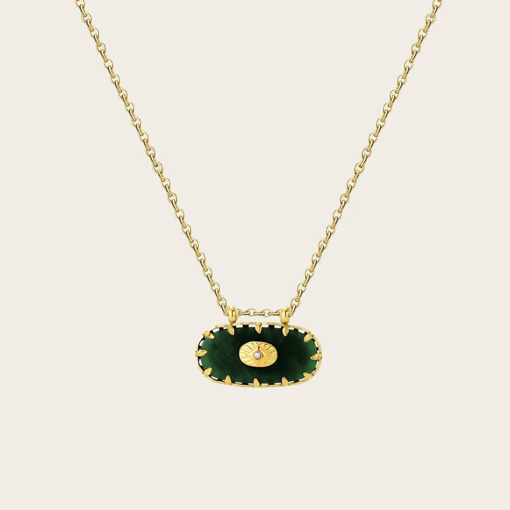 Ziora Colorful Acrylic Charm Necklace