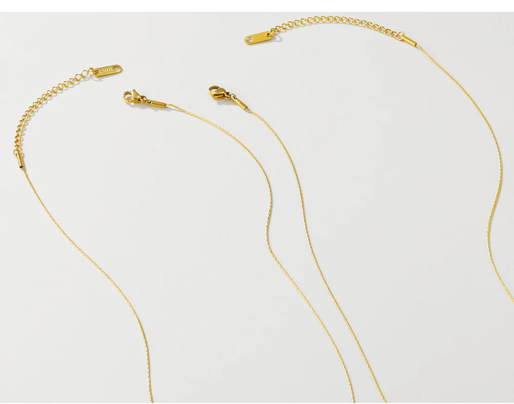 Minimalist Natural Stone Beaded Necklace