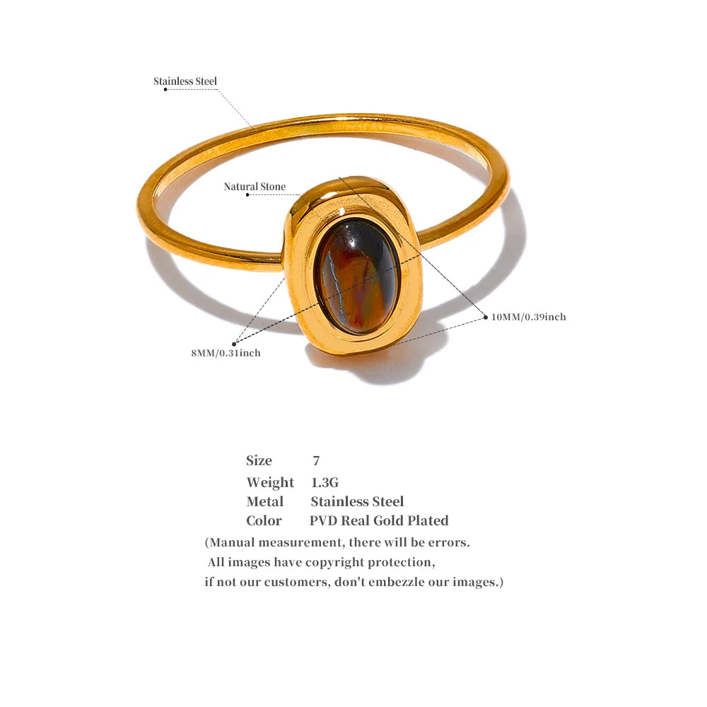 Ziora Tiger's Eye Ring