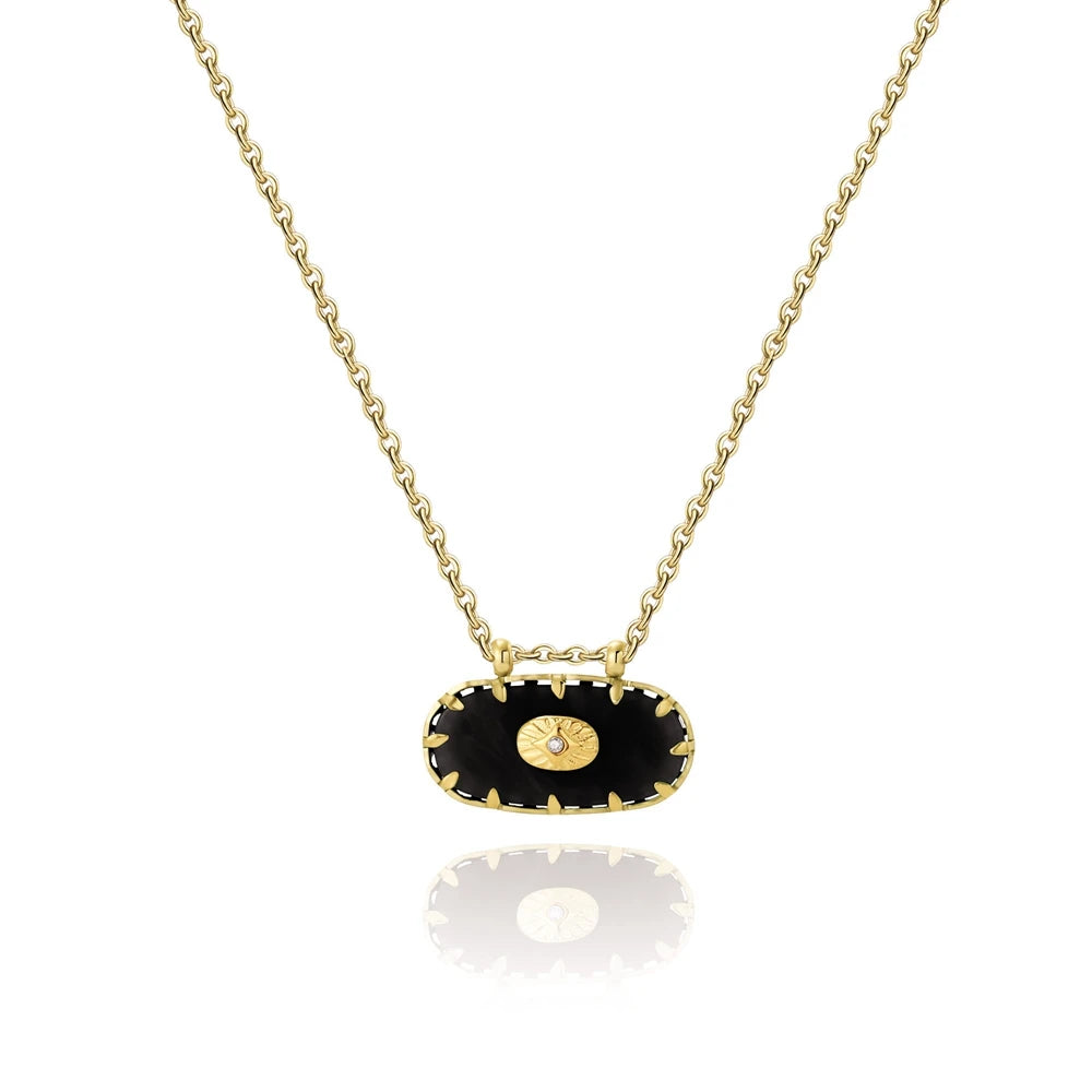 Ziora Colorful Acrylic Charm Necklace