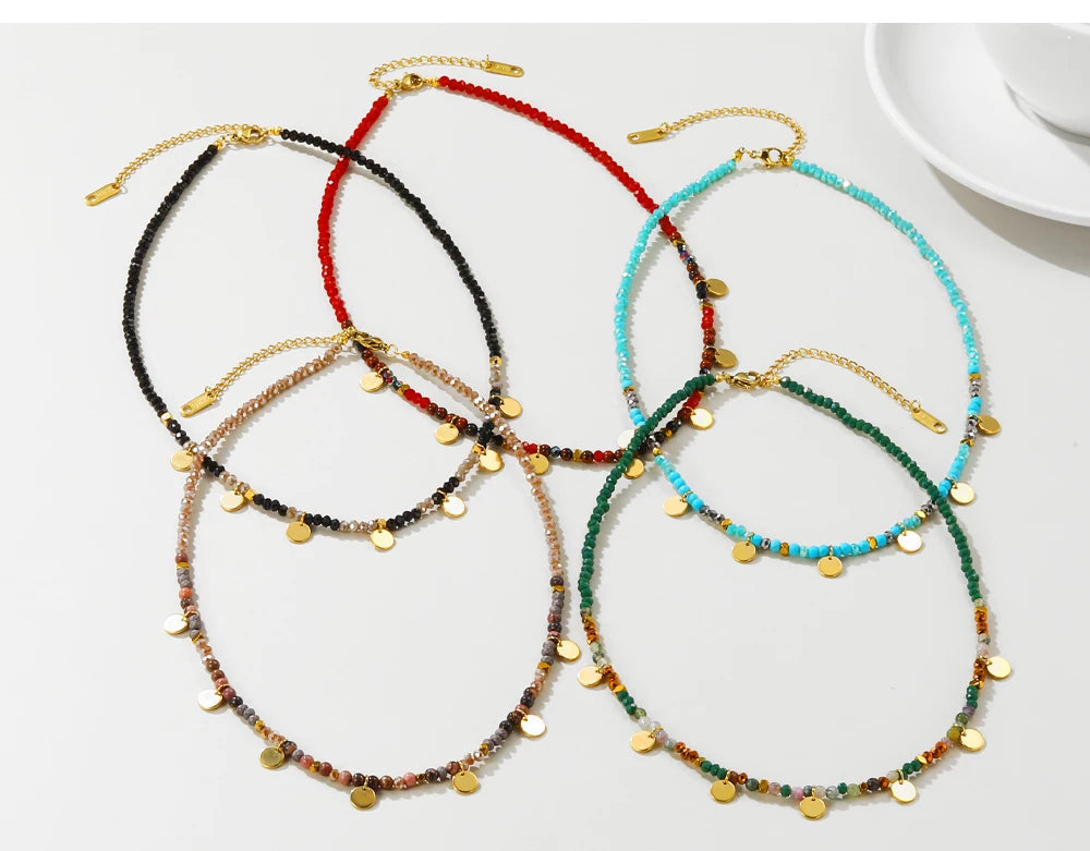 Ziora Colorful Beaded Bohemian Necklace