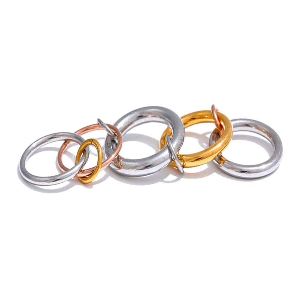 Ziora Five Links Stacked Ring