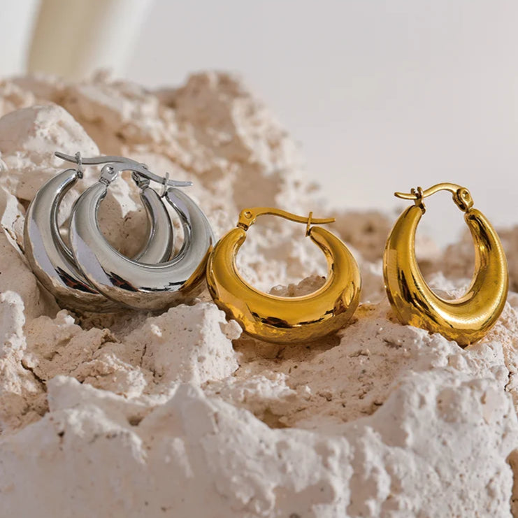 Ziora  Chunky Hoop Earrings