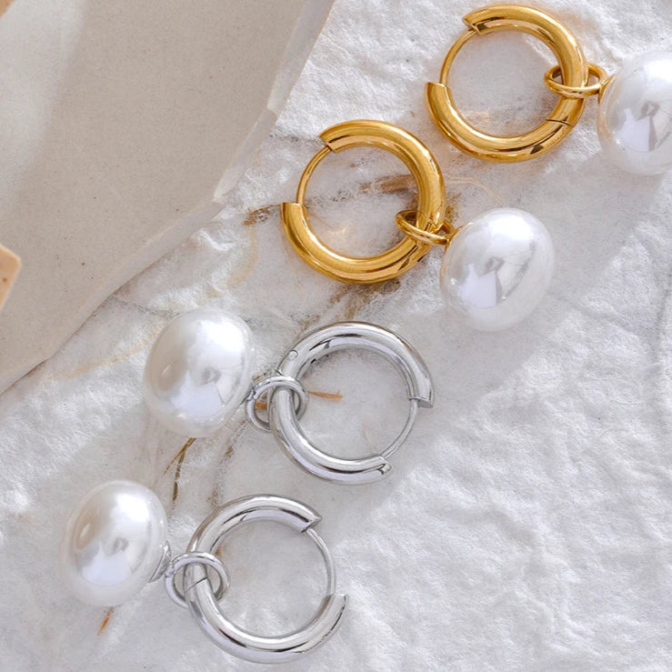 Ziora Pearl Drop Earrings