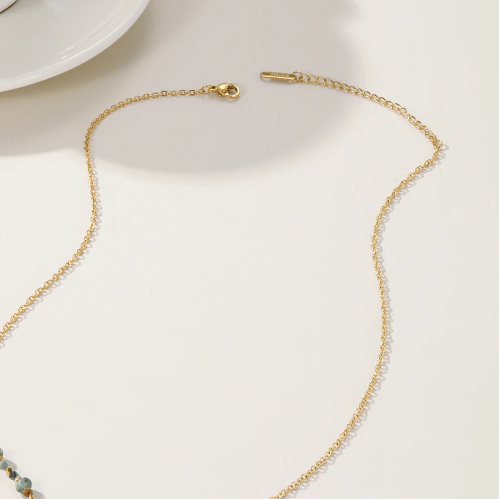 Ziora Turquoise Eye Beaded Necklace