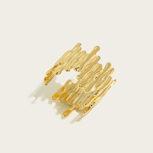 Ziora Irregular Wide Band Ring