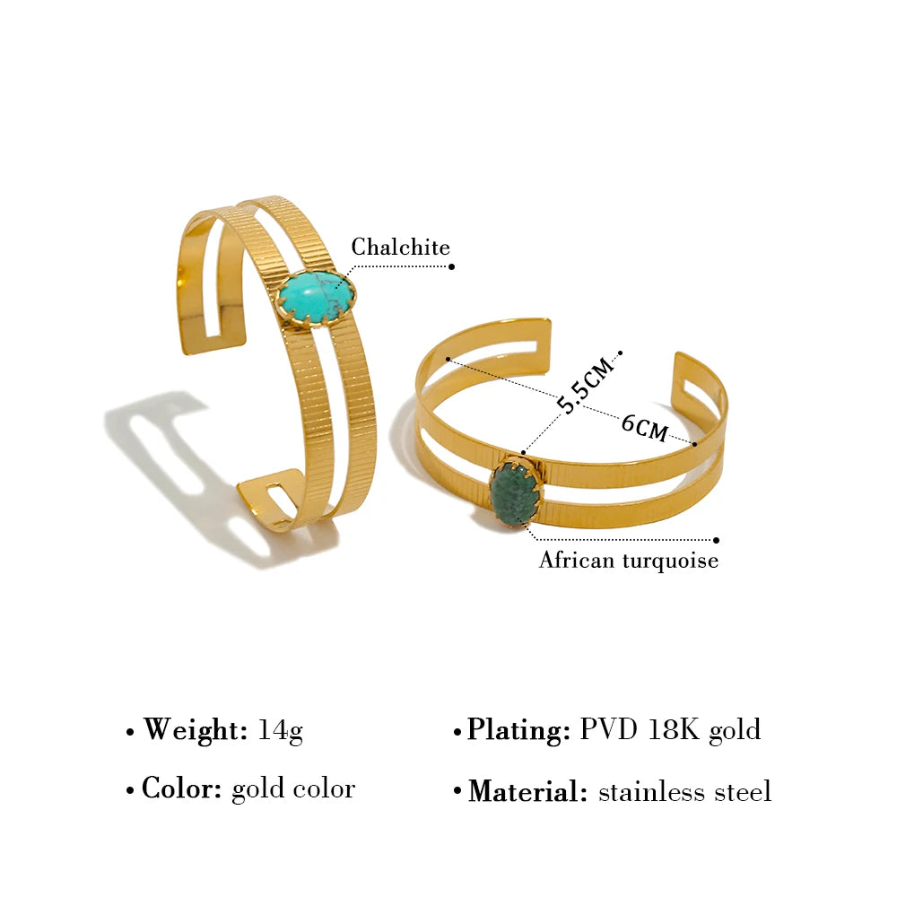 Ziora Natural African Turquoise  Bracelet