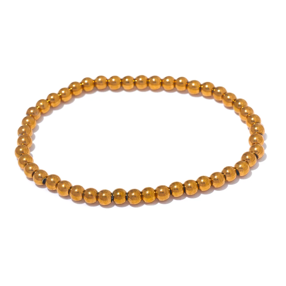 Ziora Stainless Steel Beaded Bracelet