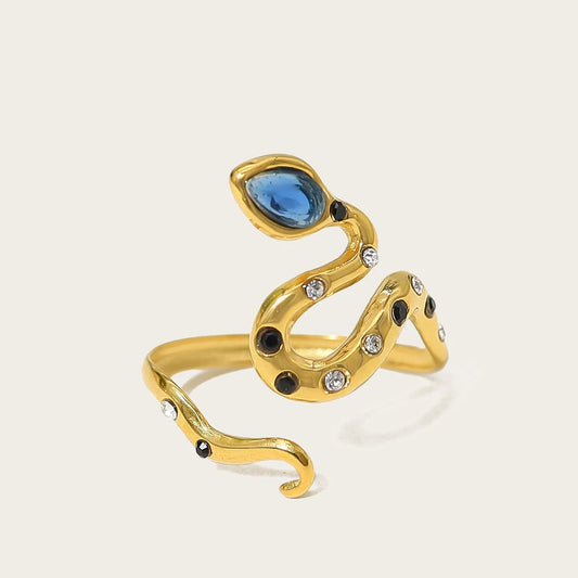 Ziora Exquisite Snake Zircon Ring