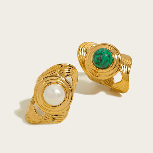 Ziora Statement Wide Band Ring