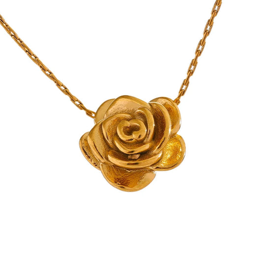 Ziora Stereoscopic Rose Necklace