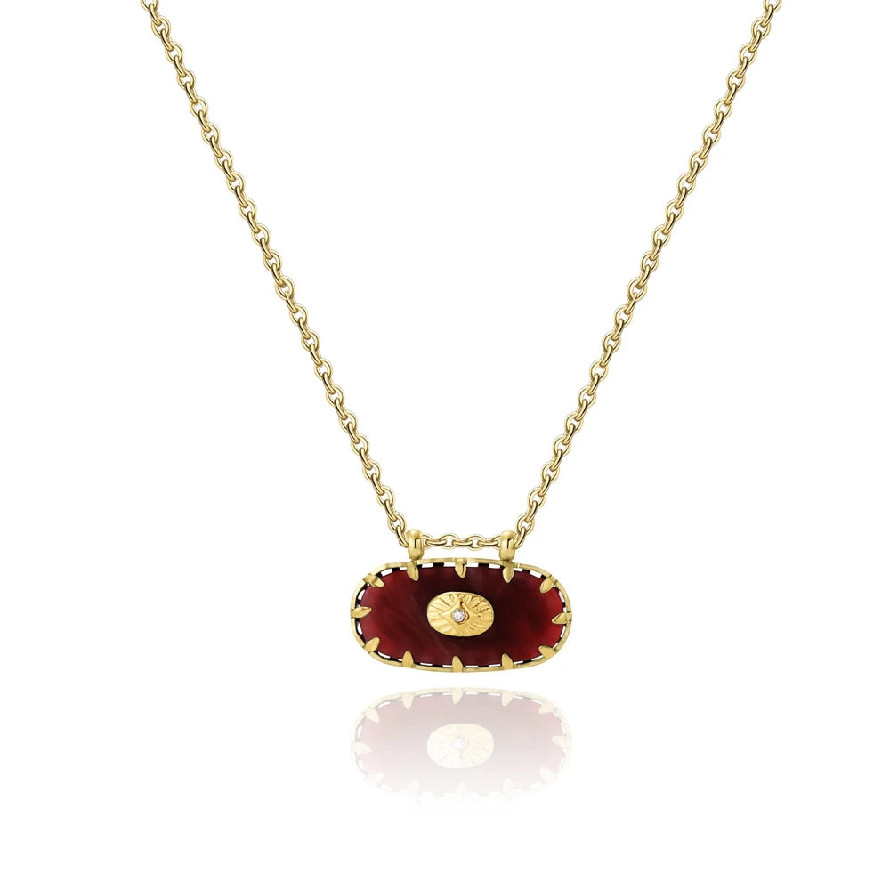 Ziora Colorful Acrylic Charm Necklace