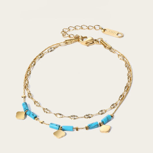 Ziora Double Layer Chains Bracelet