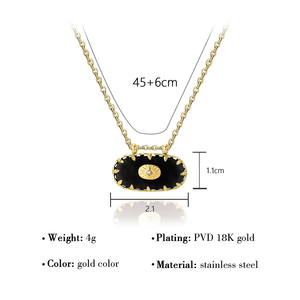Ziora Colorful Acrylic Charm Necklace