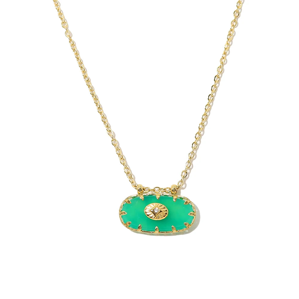 Ziora Colorful Acrylic Charm Necklace