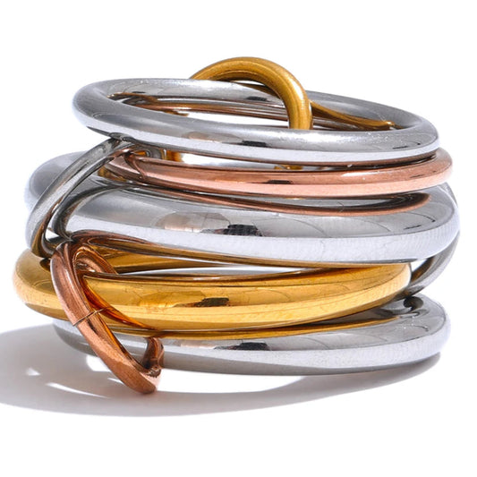 Ziora Five Links Stacked Ring