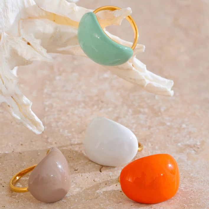 Ziora Palette Enamel Ring Collection