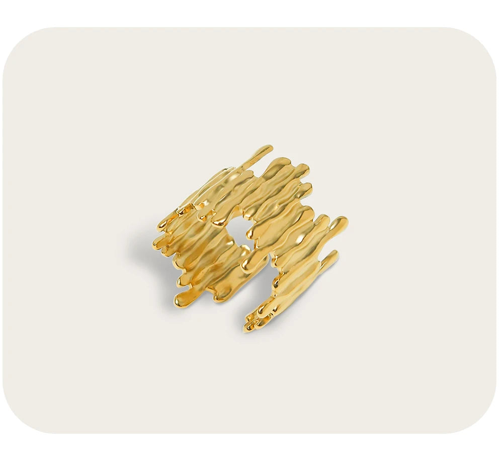 Ziora Irregular Wide Band Ring
