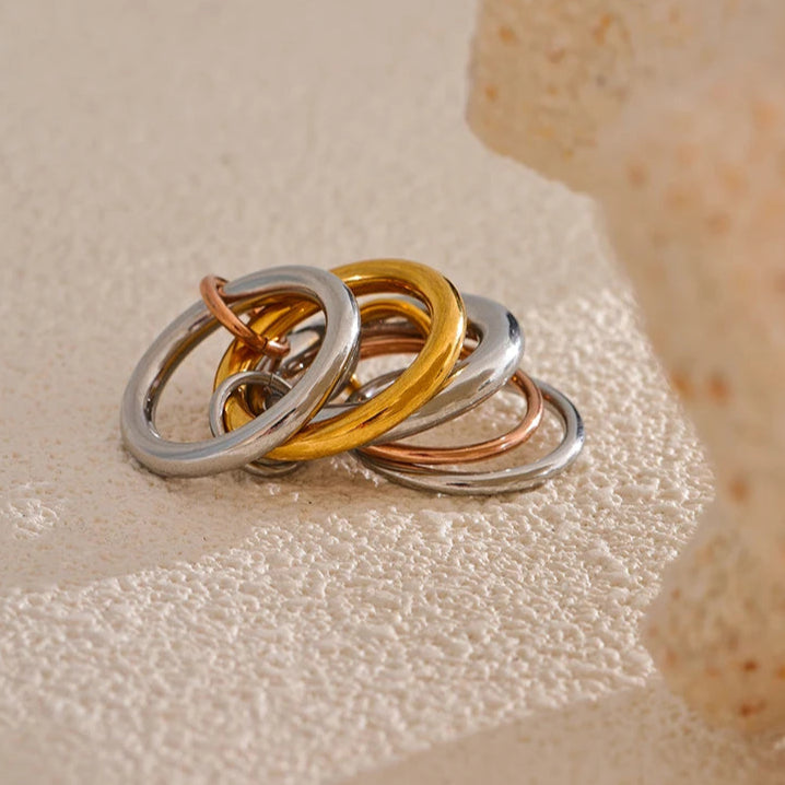Ziora Five Links Stacked Ring