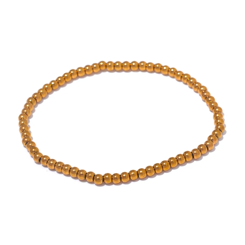 Ziora Stainless Steel Beaded Bracelet