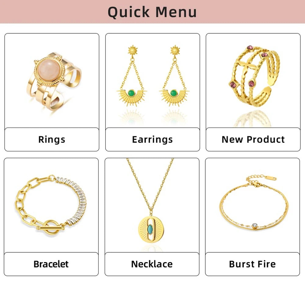 Ziora Pink Natural Stone Gold Plated Hoop Earrings