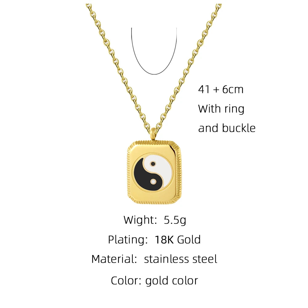 Yin-Yang Tai Chi Pendant Necklace