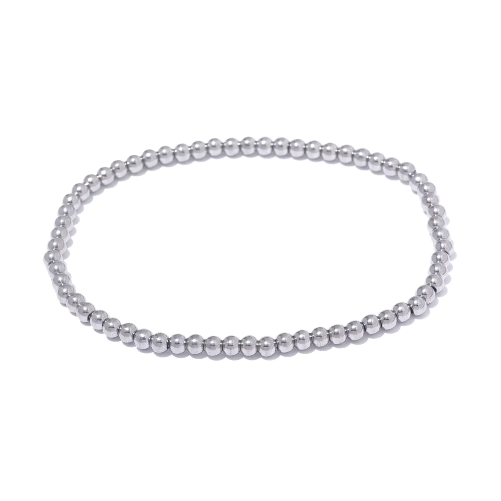 Ziora Stainless Steel Beaded Bracelet
