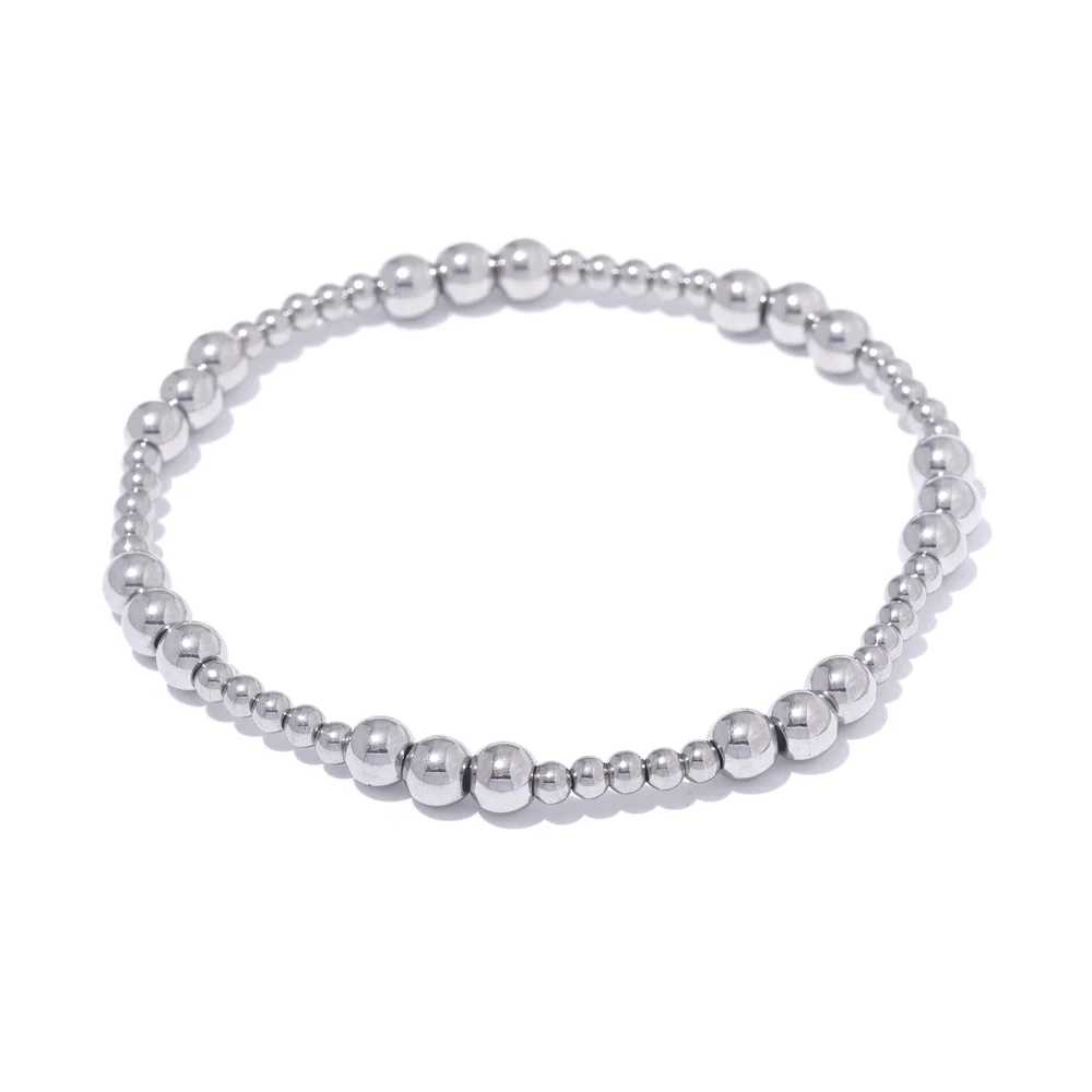 Ziora Stainless Steel Beaded Bracelet