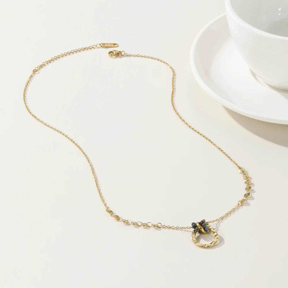 Ziora African Turquoise Pendant Necklace