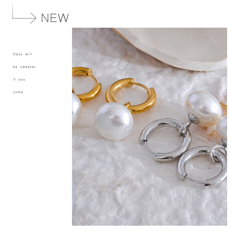 Ziora Pearl Drop Earrings