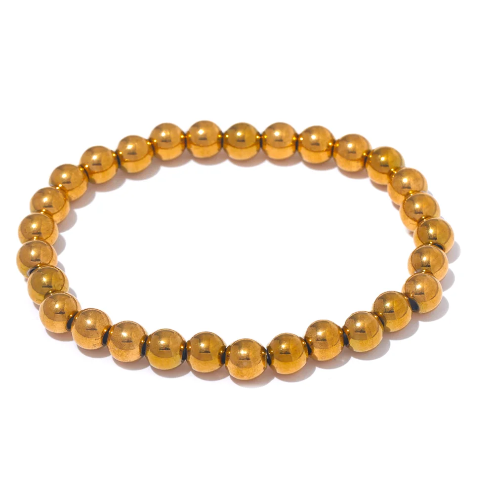 Ziora Stainless Steel Beaded Bracelet