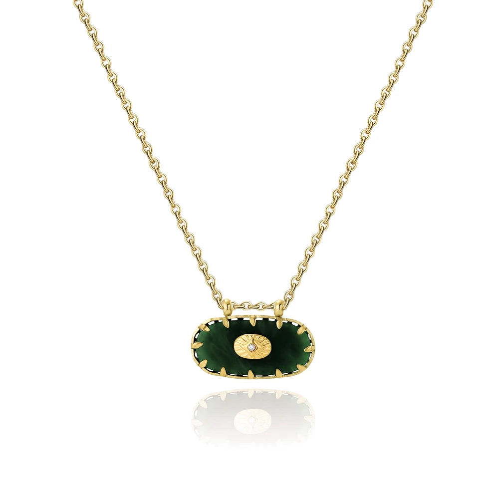Ziora Colorful Acrylic Charm Necklace