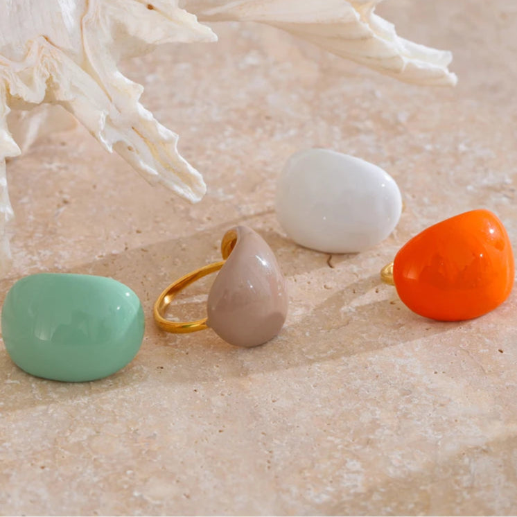 Ziora Palette Enamel Ring Collection