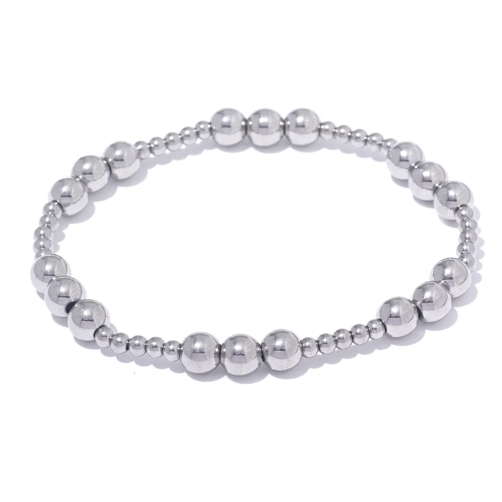 Ziora Stainless Steel Beaded Bracelet