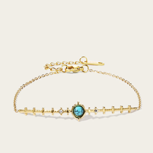 Ziora Turquoise Crystal Chain Bracelet