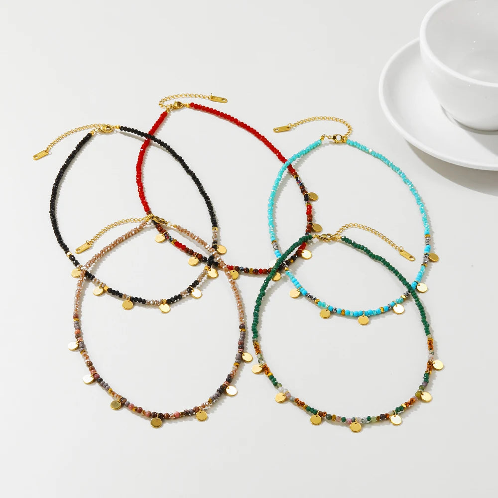Ziora Colorful Beaded Bohemian Necklace