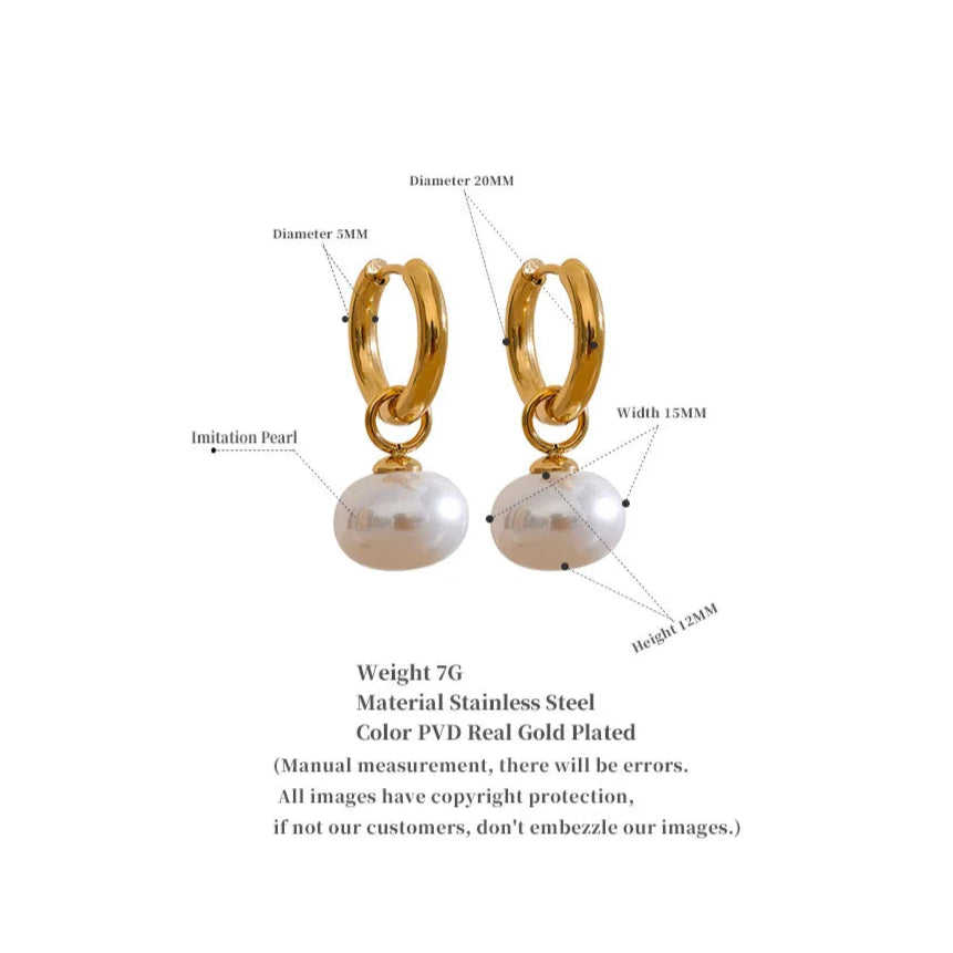 Ziora Pearl Drop Earrings