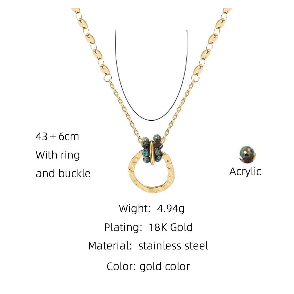 Ziora African Turquoise Pendant Necklace