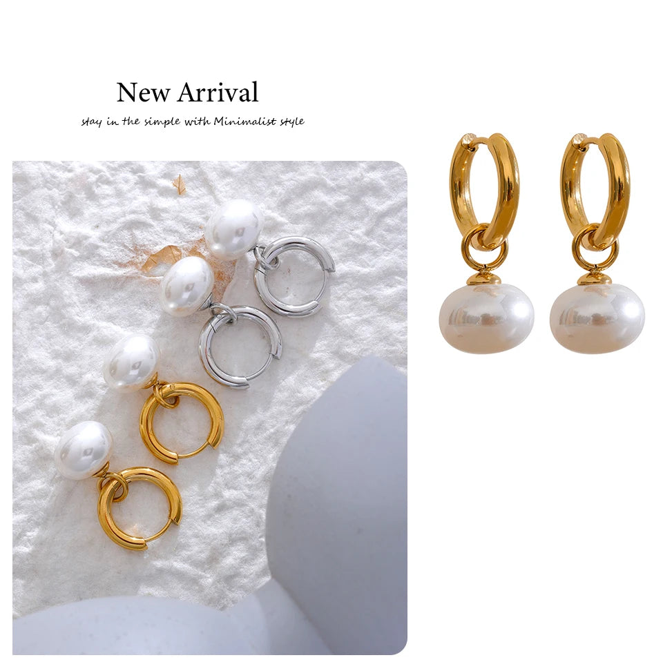 Ziora Pearl Drop Earrings
