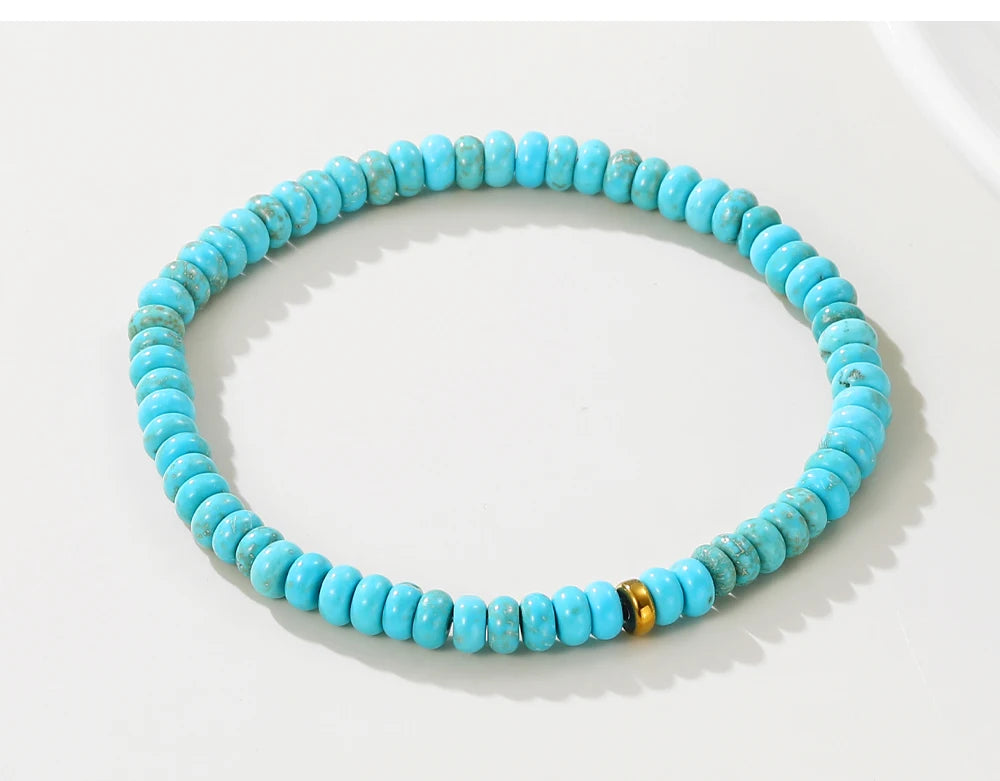 Ziora Round Beads Handmade Natural stone  Bracelets