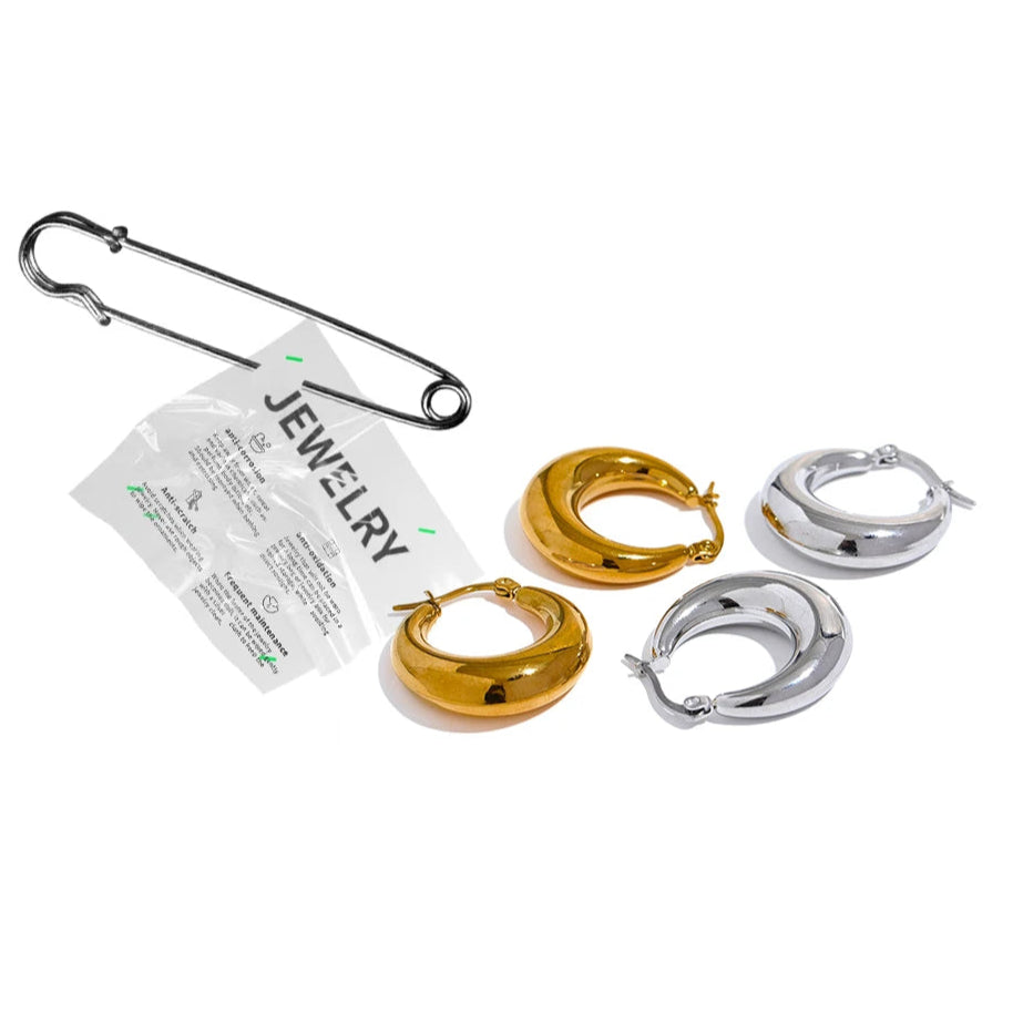 Ziora  Chunky Hoop Earrings