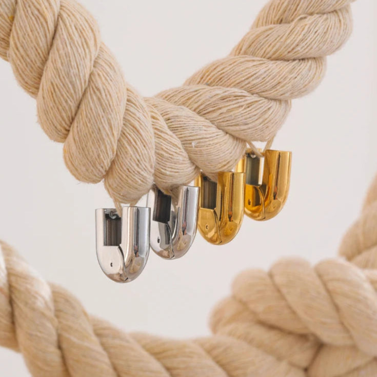 Ziora Geometric U-Shape Hoop Earrings
