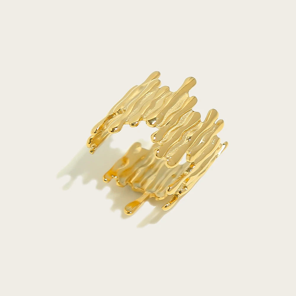 Ziora Irregular Wide Band Ring